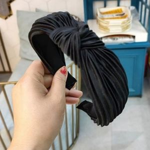 Stefanie Pleated Headband - Black